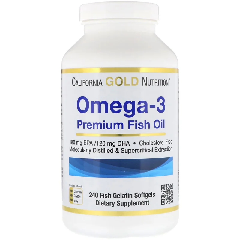 Product photo: California Gold Nutrition Omega-3 Premium Fish Oil, 1100 mg