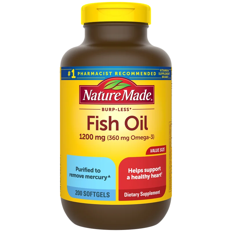 Product photo: Nature Made Burp-Less Fish Oil 1200 mg