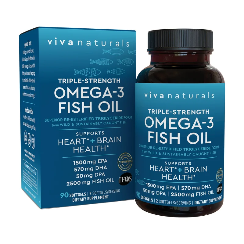 Product photo: Viva Naturals Triple Strength Omega-3, 2500 mg